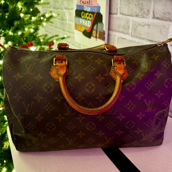 ❤️Louis Vuitton 35 Monogram Speedy Hand Boston Bag Old Model #2 - Picture 2 of 12